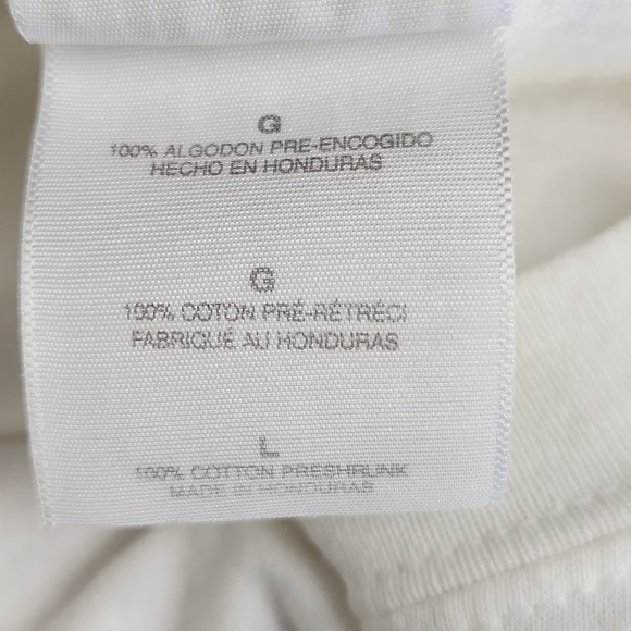 VTG 90s Tee Shirt Jim Beam Size L Gildan Cotton White Short Sleeves - Picture 9 of 12